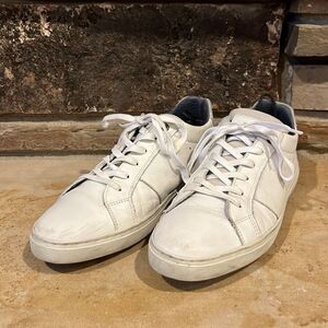 Bullboxer Winton White Leather Court Sneaker